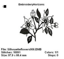 Silhouetteflowers008