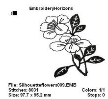 Silhouetteflowers009