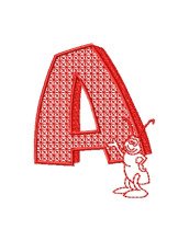 Redwork Alphabet Collection