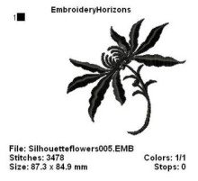 Silhouetteflowers005